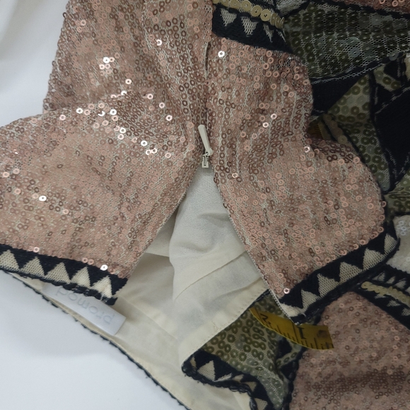 Promod sequins Bohemian mini Party skirt - Picture 8 of 15